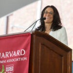 Harvard Alumni Association President Susan Novick '85 at the Afternoon Program. The HAA holds its annual meeting following the University’s Commencement.