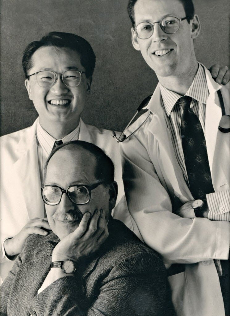 Circa 1990: Jim Kim, Paul Farmer and Marshall Wolf