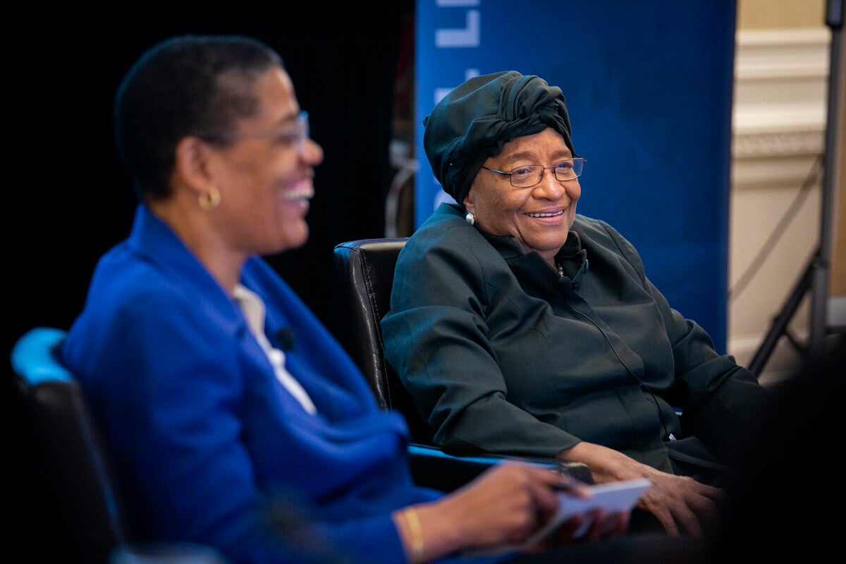 Michelle Williams and Ellen Johnson Sirleaf.