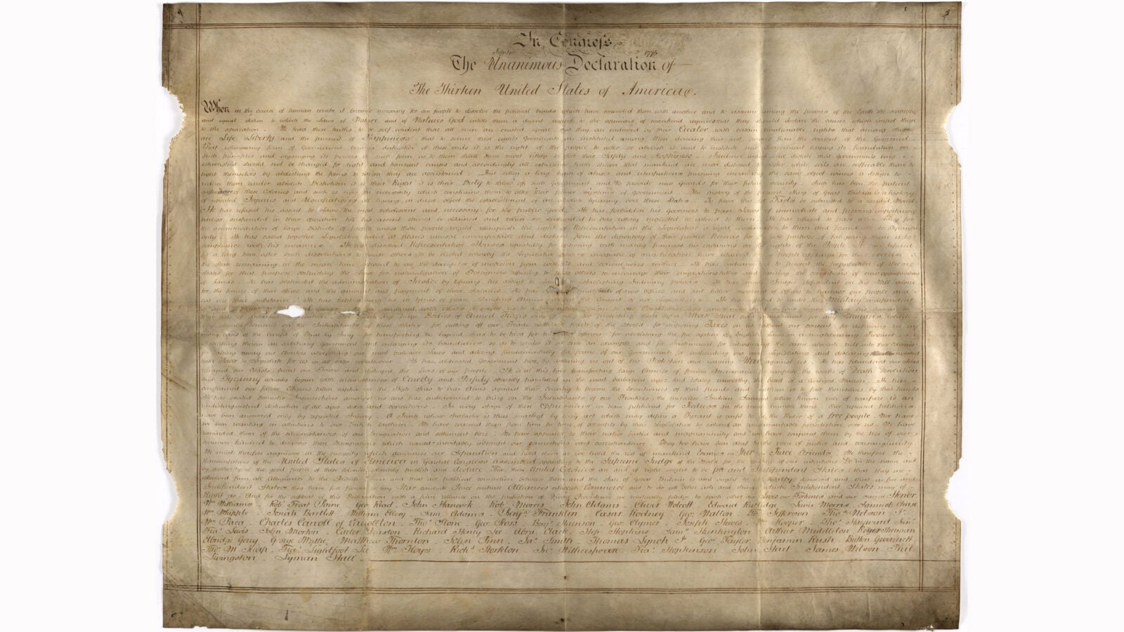 The Sussex Declaration.