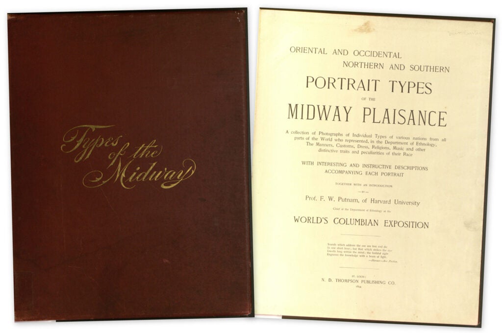 "Portrait Types of the Midway Plaisance."