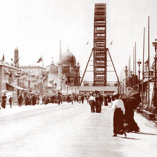Midway at the Chicago World's Fair of 1893.