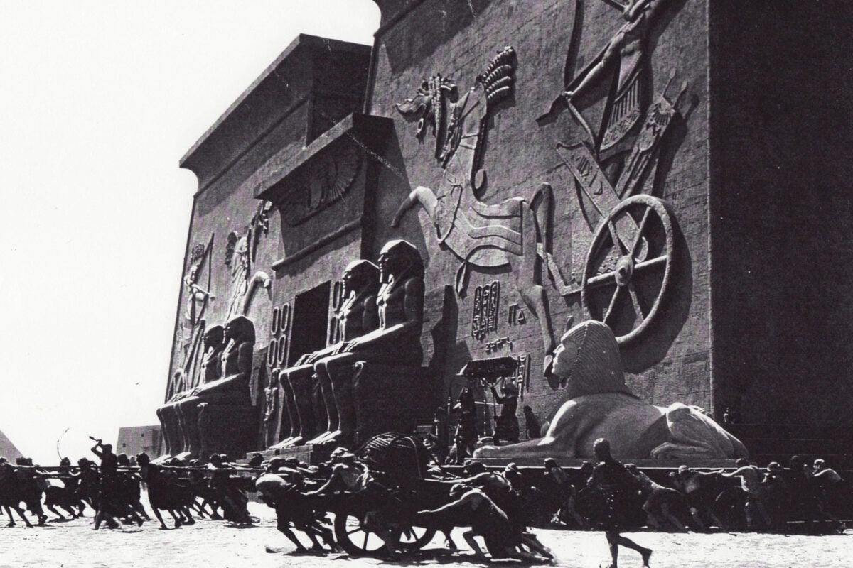 Scene from “The Ten Commandments,” 1923.