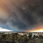Massive plume from the Camp Fire wafts over the Sacramento Valley.