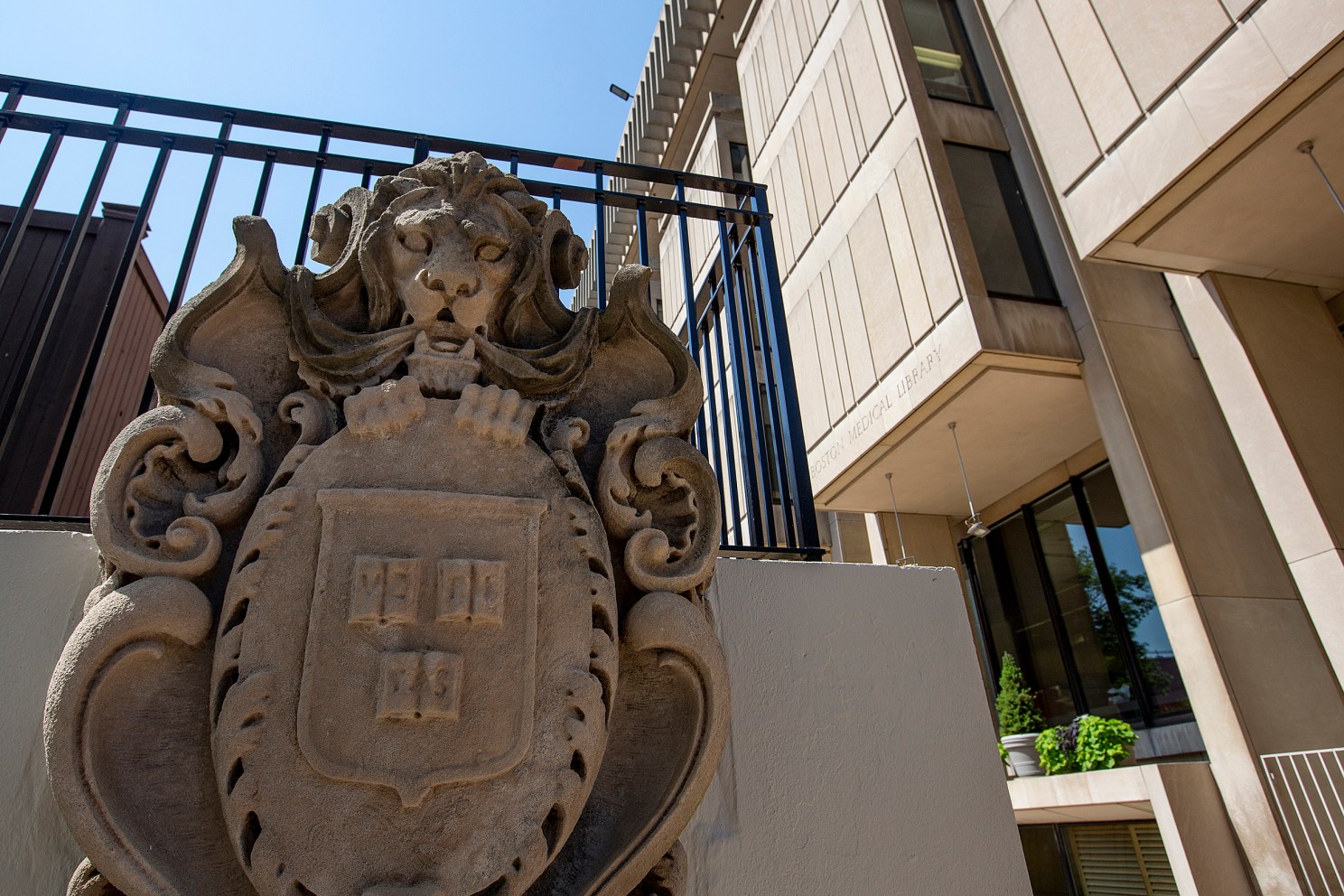 Harvard Chan School Building with Seal