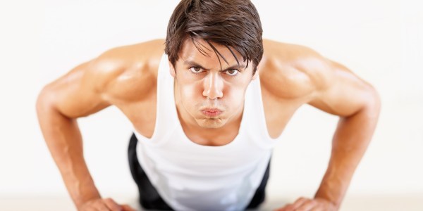 Man doing pushups