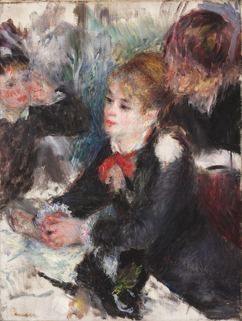 "At the Milliner's," Pierre-Auguste Renoir.