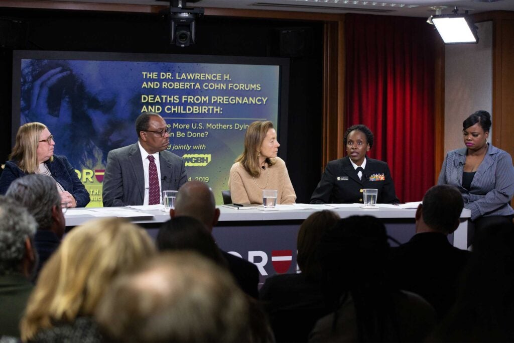 A panel convened to discuss the high maternal mortality rate in the U.S.