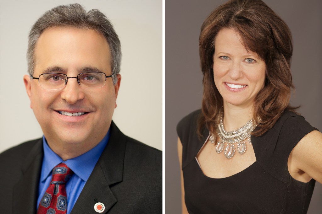 Michael Brown on left and Lesley Rosenthal