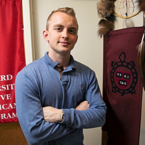 Truman Burrage maintained his Oklahoma roots while at Harvard.