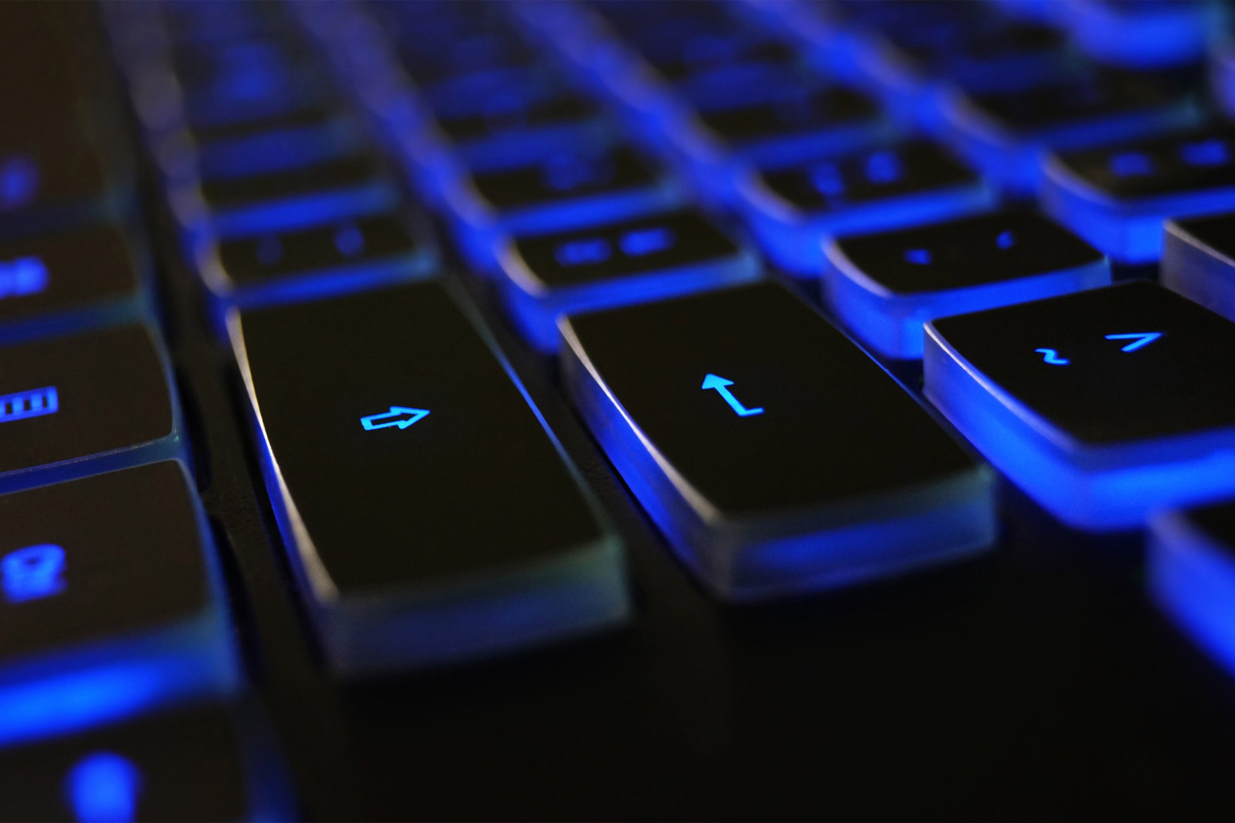 Computer keyboard symbolizing digital access