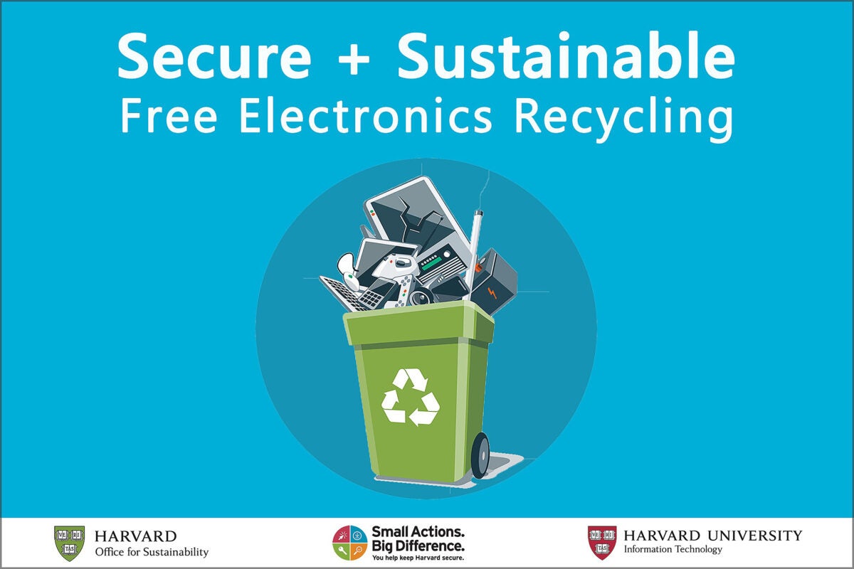 Secure and sustainable electronics recycling event returns — Harvard