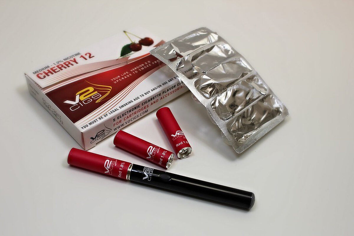 E-cigarette cartridges were found to harbor bacteria. 