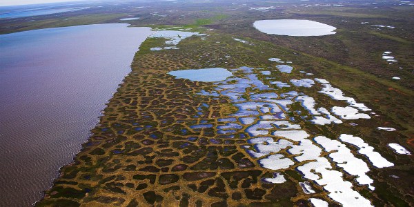 Aerial photo of Alaska