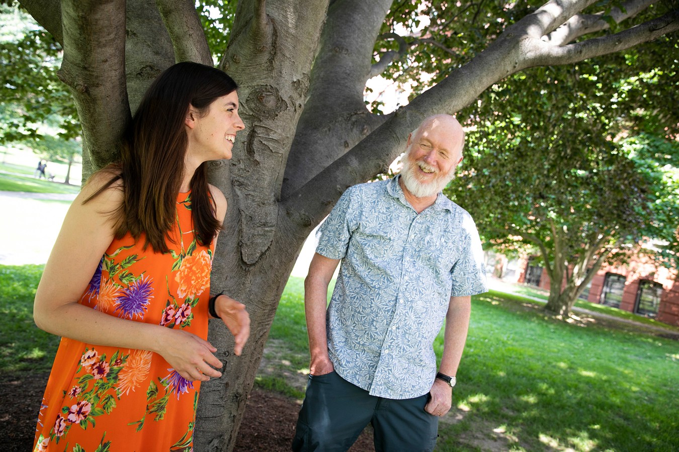 Dakota McCoy and David Haig.