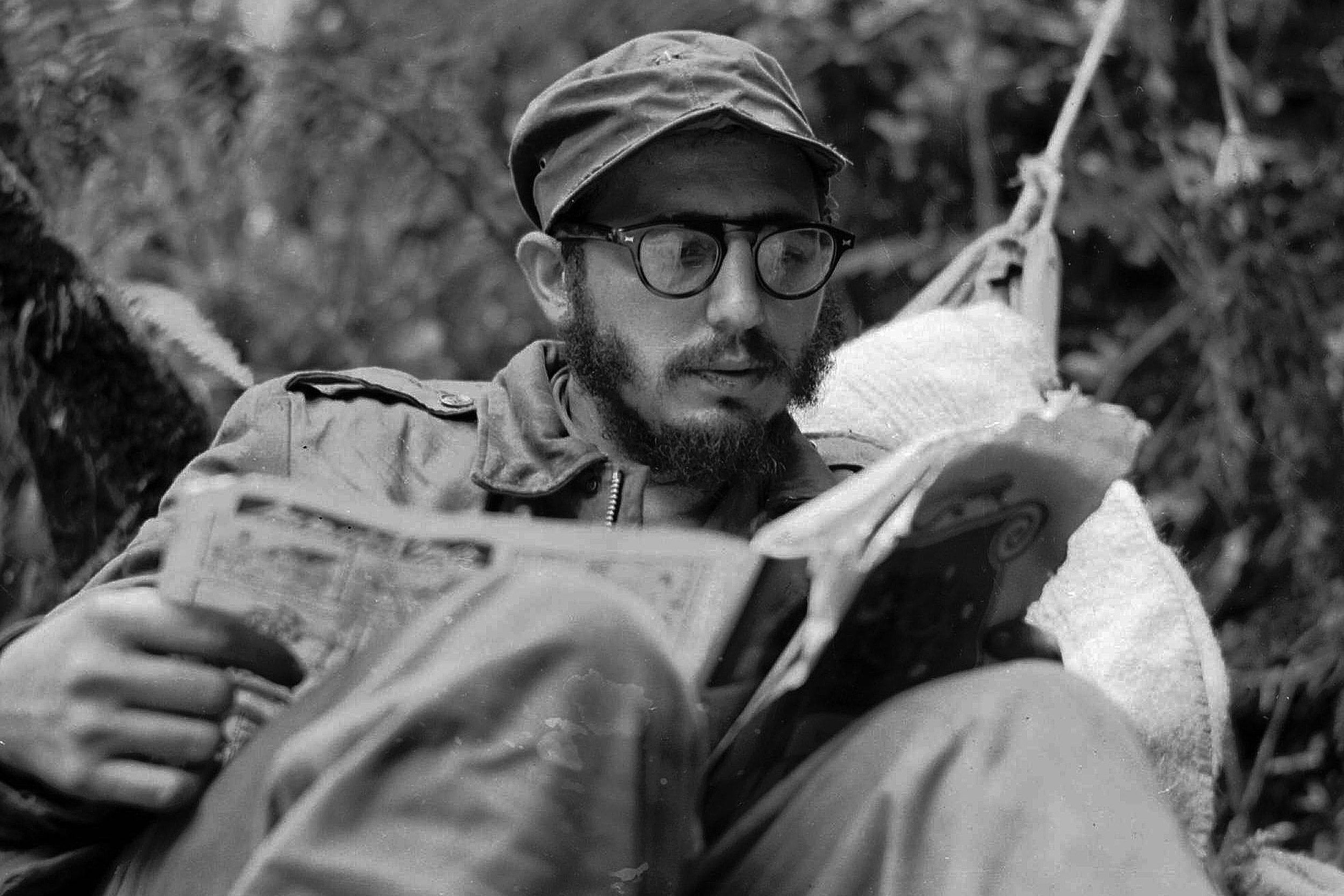 Young Fidel Castro in 1957.
