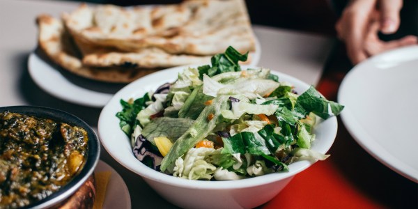 Plant-based food on table