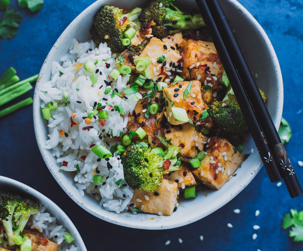 Tofu rice bowl