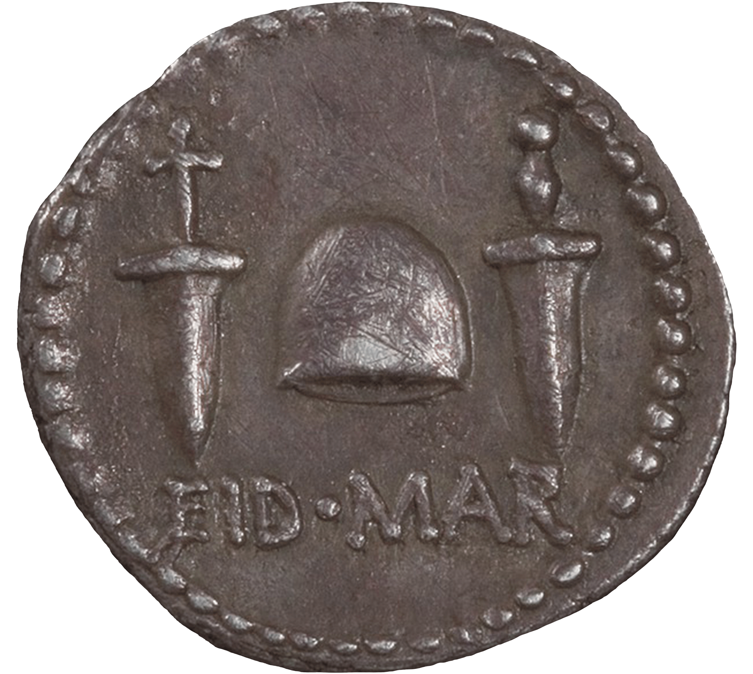 Coin with daggers