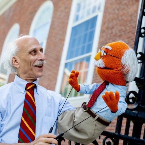 Blatt with his muppet