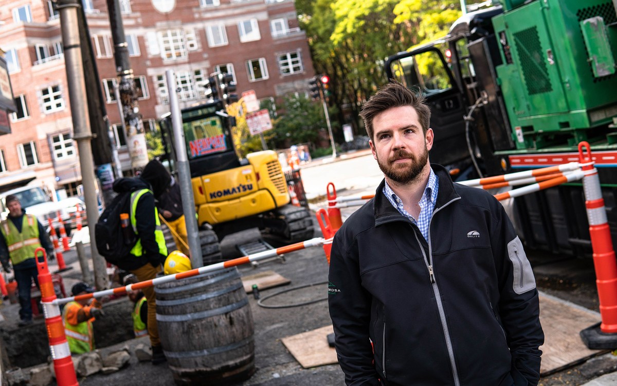 Patrick Behrer in Harvard Square.