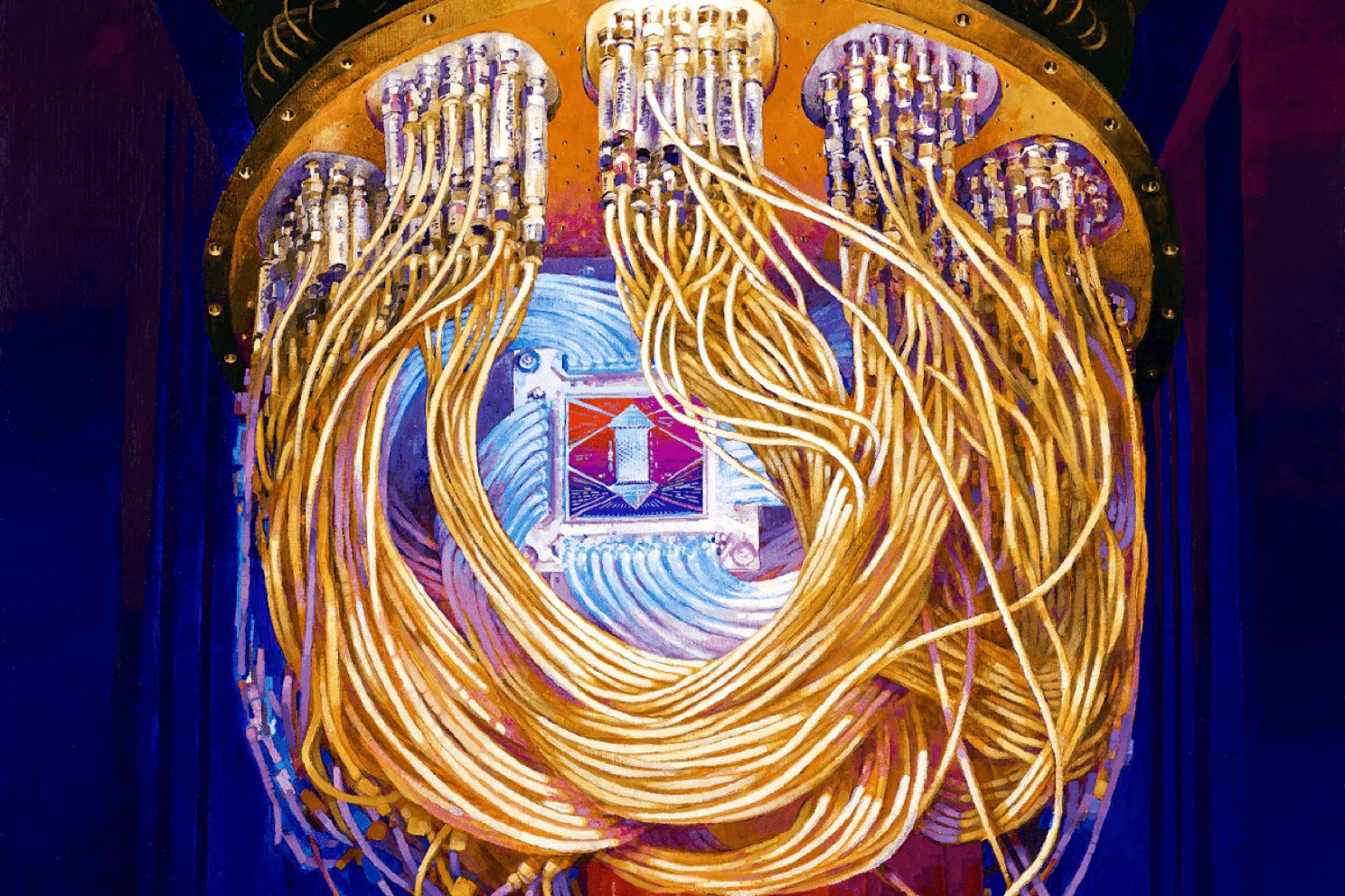 Artist's drawing for Google Quantum