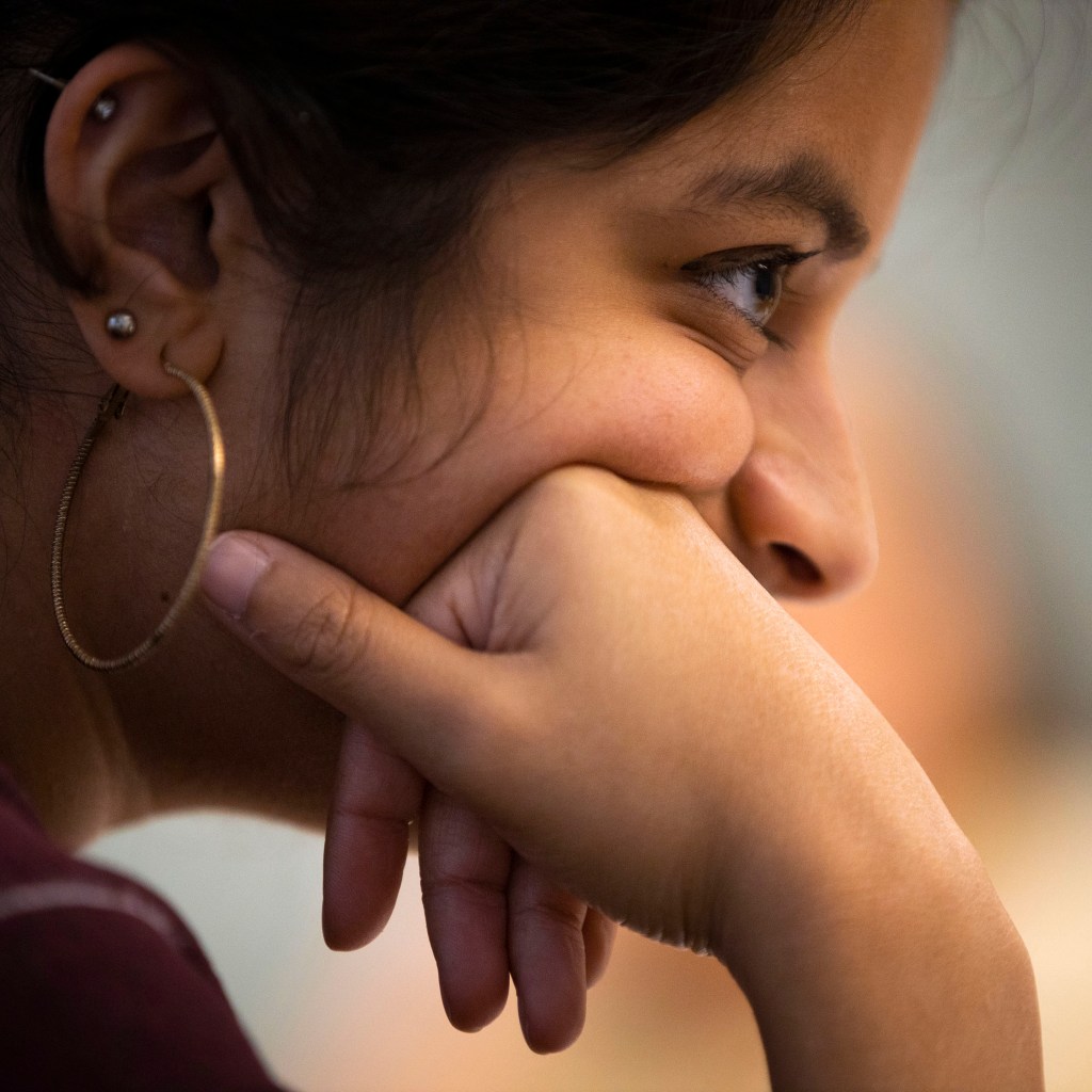 Meena Vankataramanan is pictured during class.