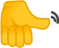 thumbs-sideways emoji in yellow