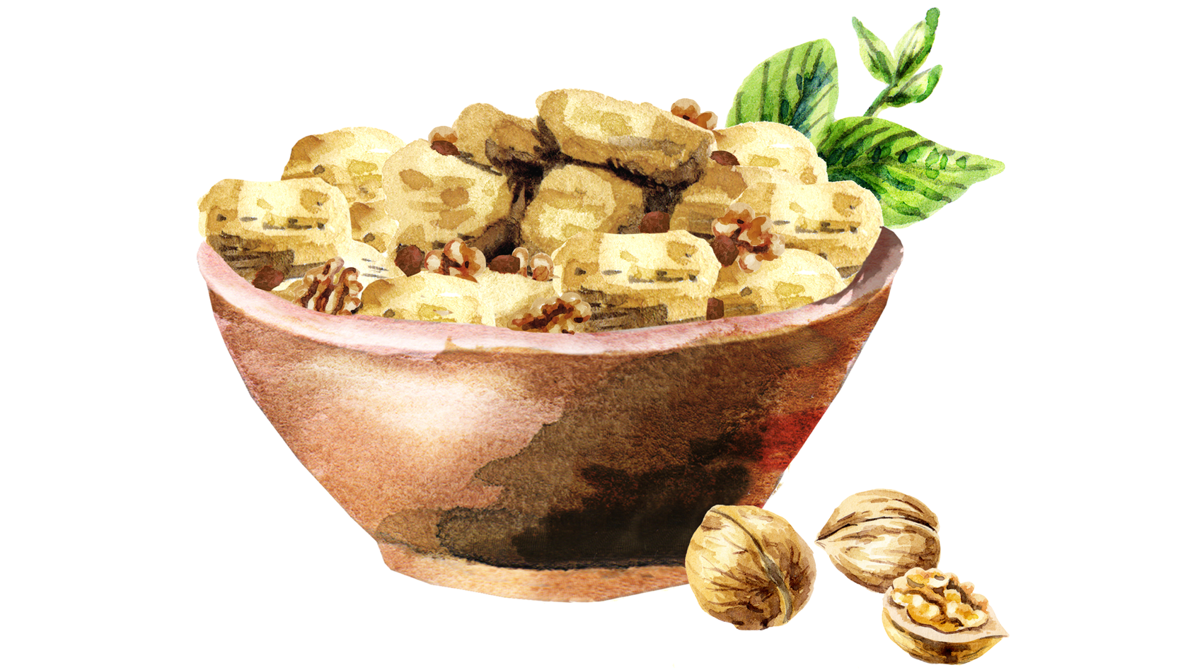 Illustration of a bowl of dressing.