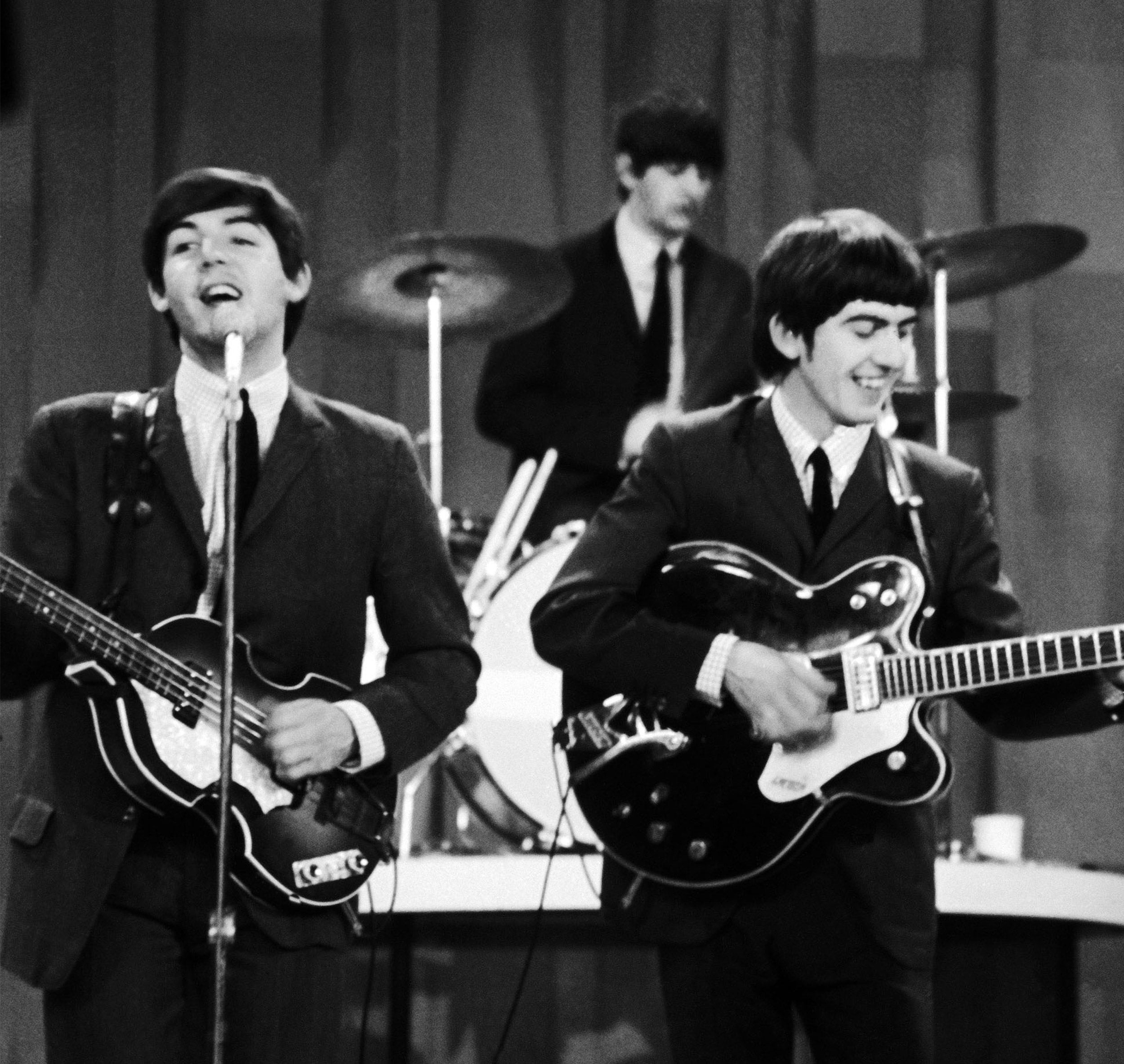 Paul McCartney, George Harrison and John Lennon. Ringo Starr – Harvard ...