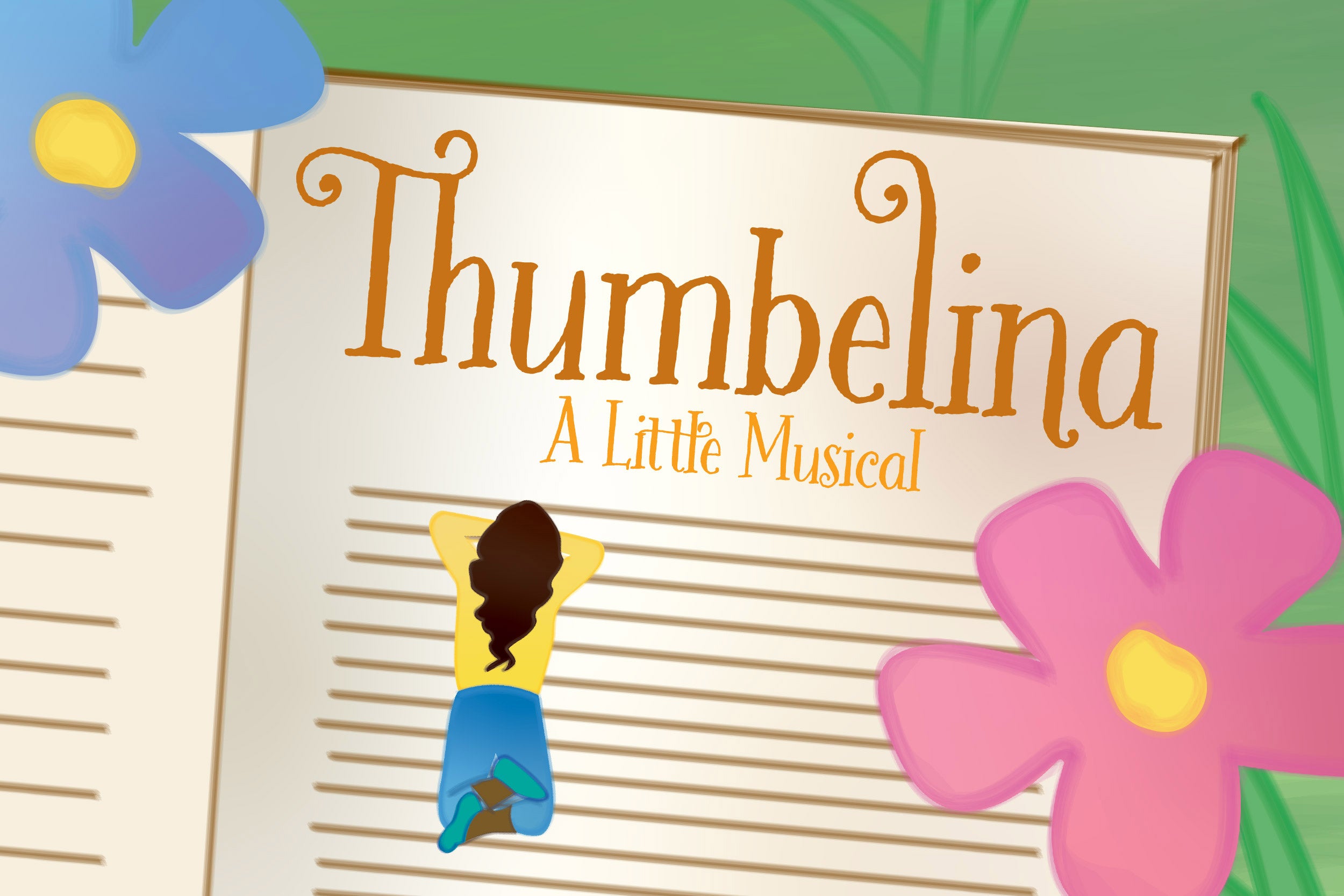 Illustration with Thumbelina.