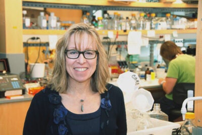 Vicki Rosen in a lab.