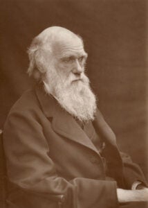 Photograph of Charles Darwin taken around 1874 by Leonard Darwin.