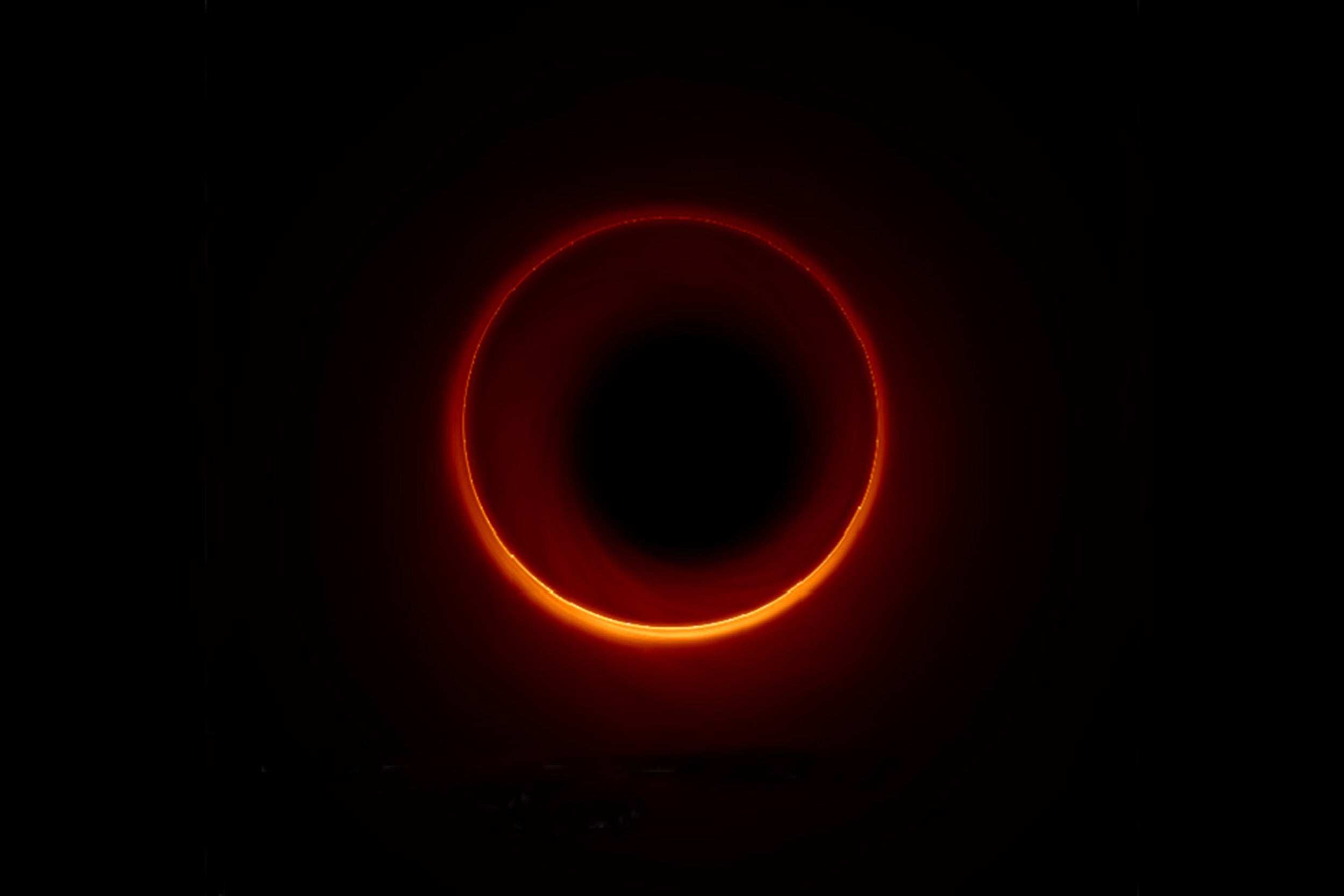 Rings around a black hole.