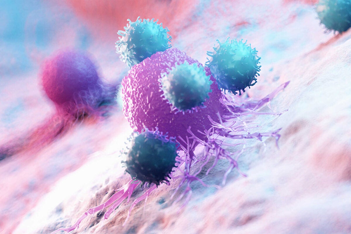 Illustration of cancer cells.