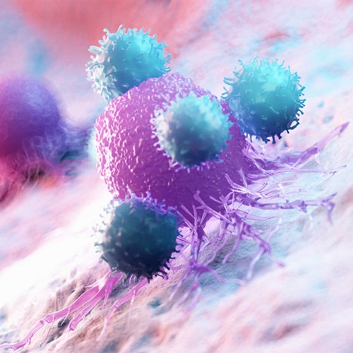 Illustration of cancer cells.