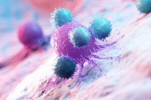 Illustration of cancer cells.