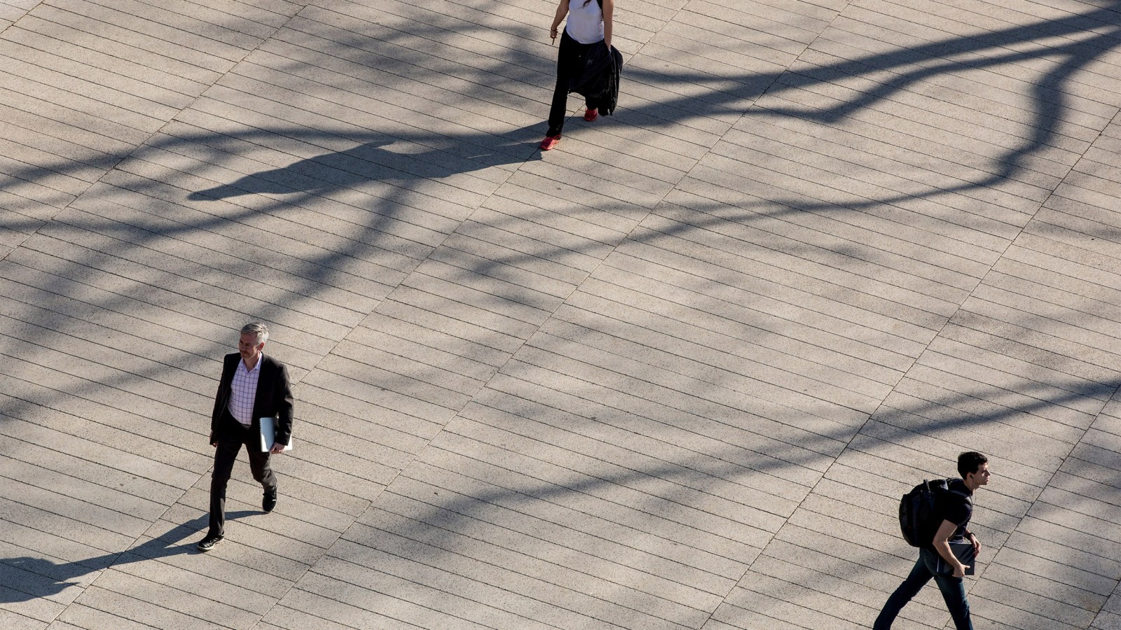 People walking 12 feet apart.