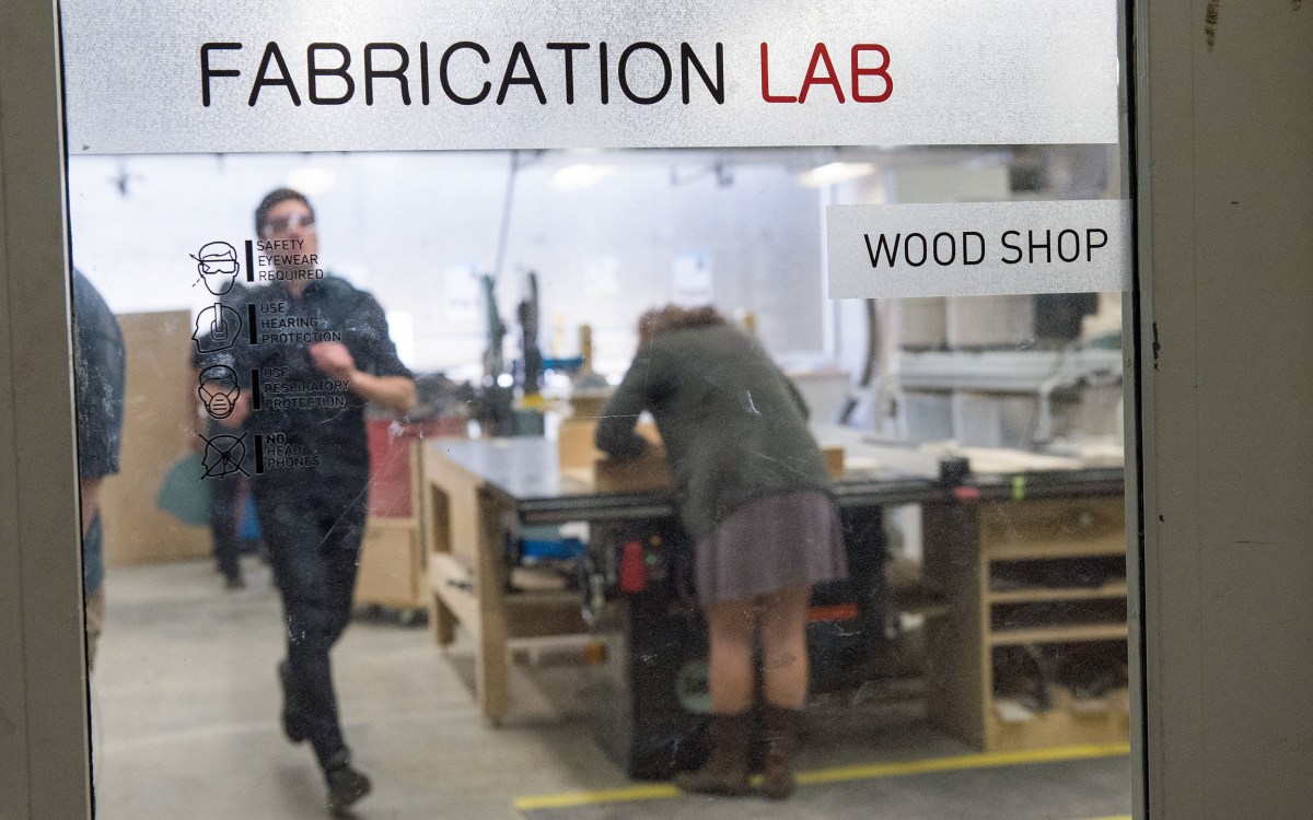 Workers in Fabrication Lab.