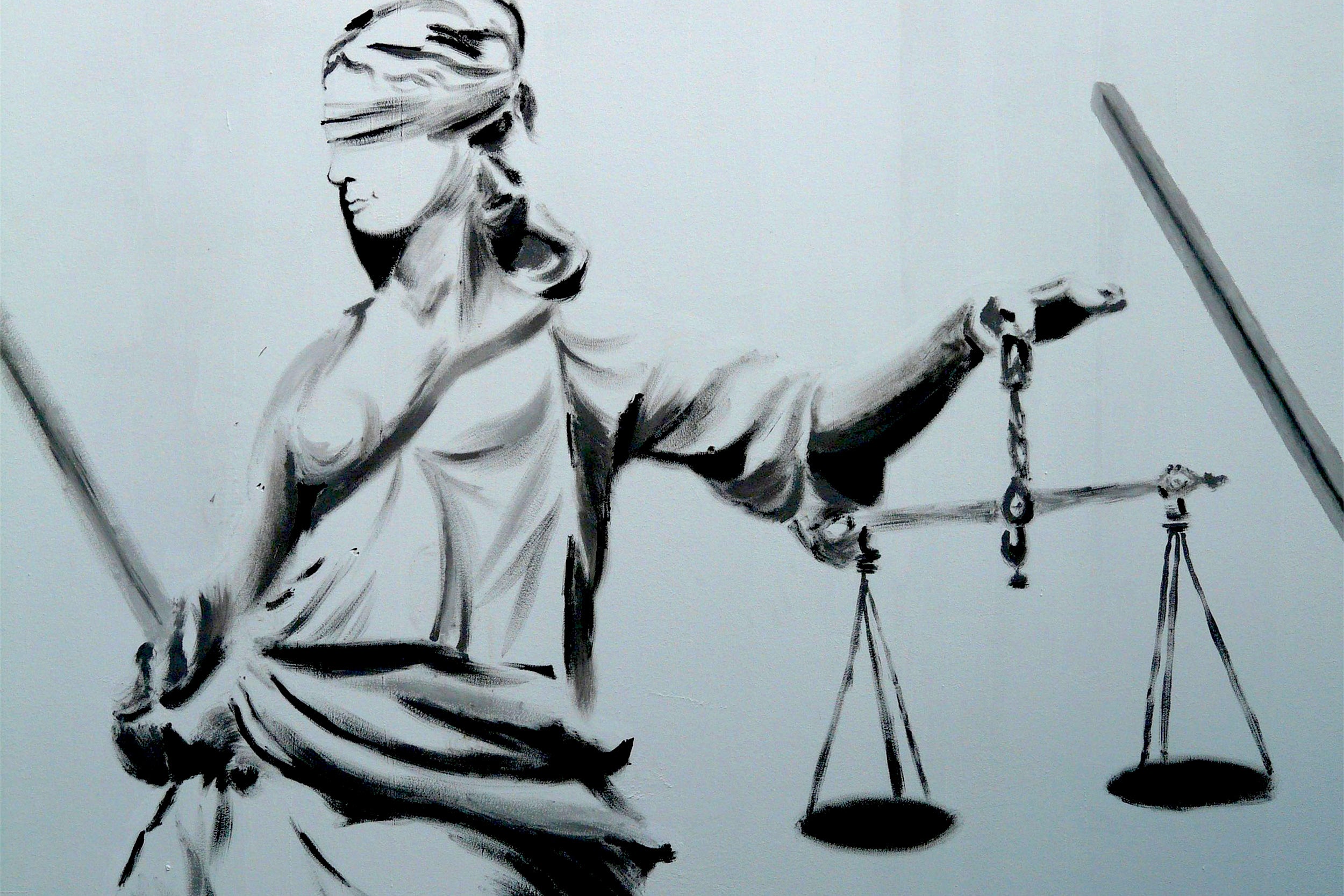 Ilustration scales of justice.