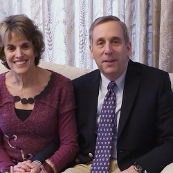 Adele Fleet Bacow and President Larry Bacow.