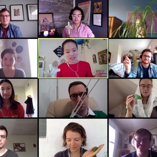 Psalm Sunday over Zoom.