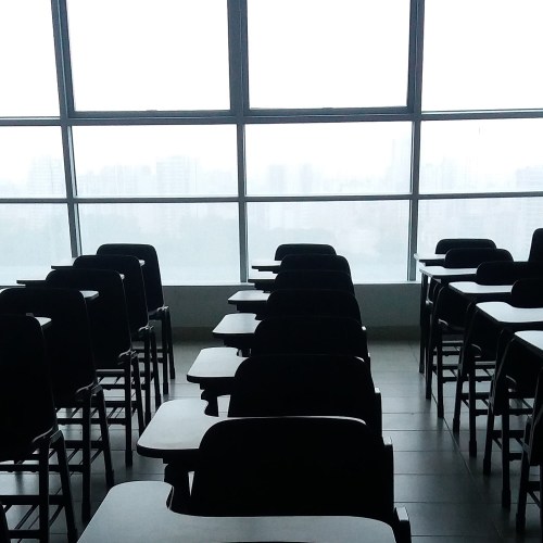 Empty classroom.