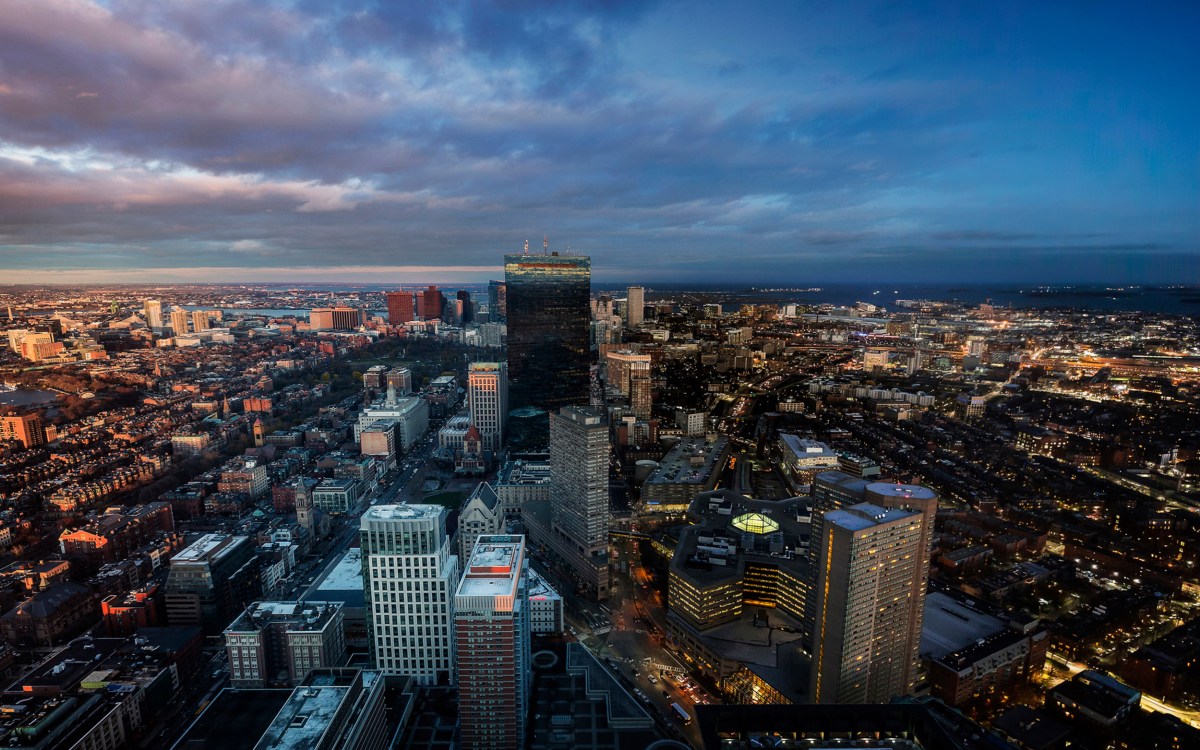 Boston skyline.