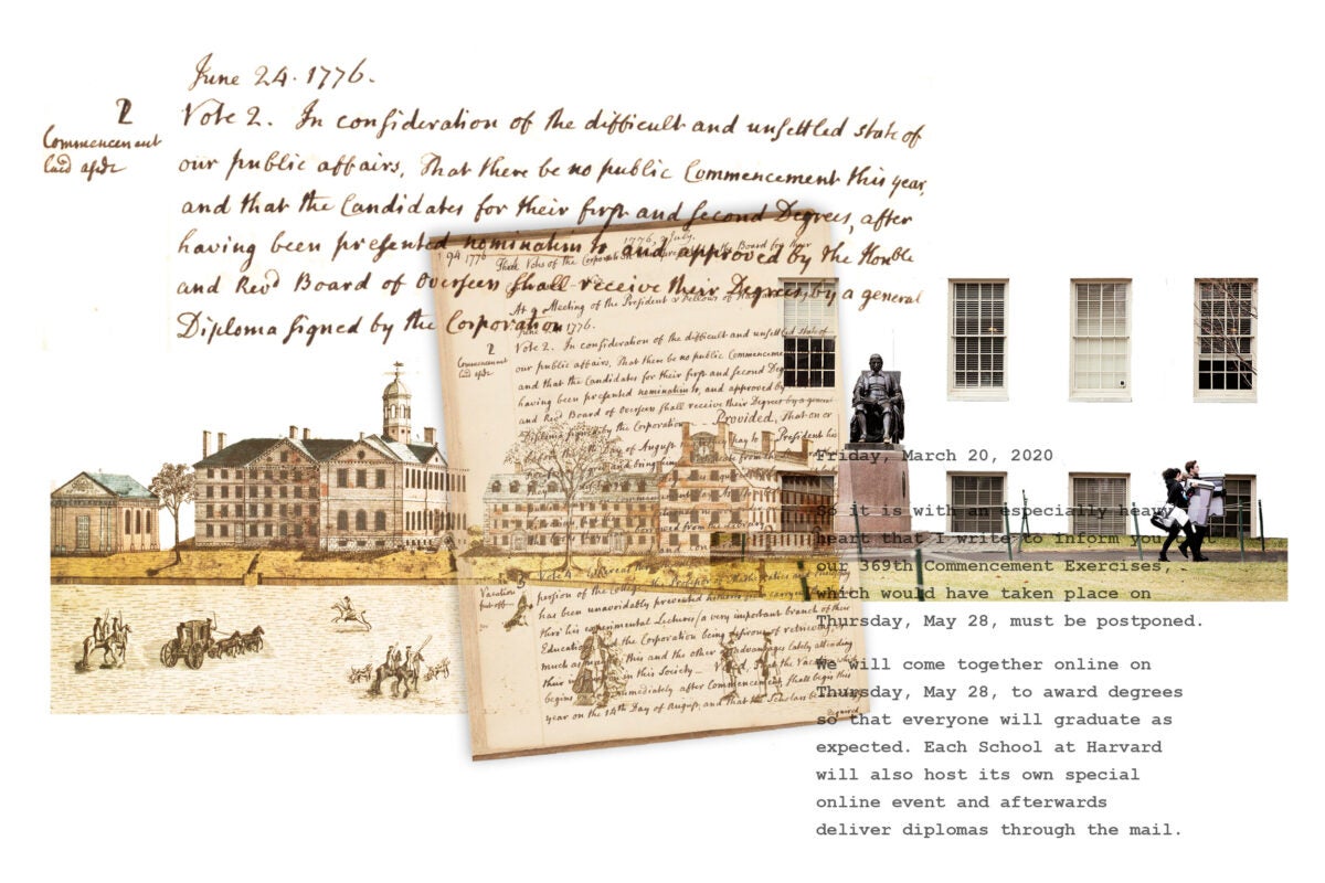 Illustrating Harvard's history.