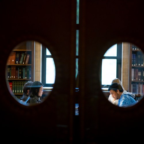 Students studying.