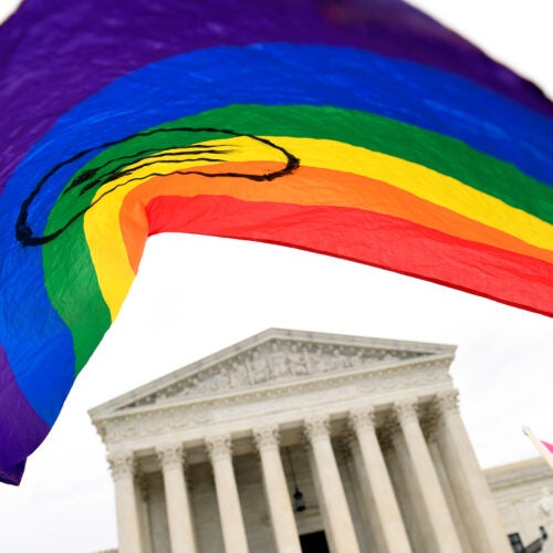 Rainbow flag in D.C.