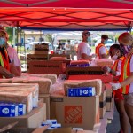 Food distribution site.