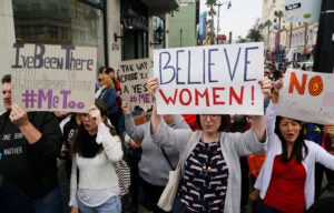 #MeToo March in 2017 in Hollywood.