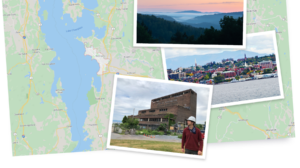 Collage of photo and image of Vermont